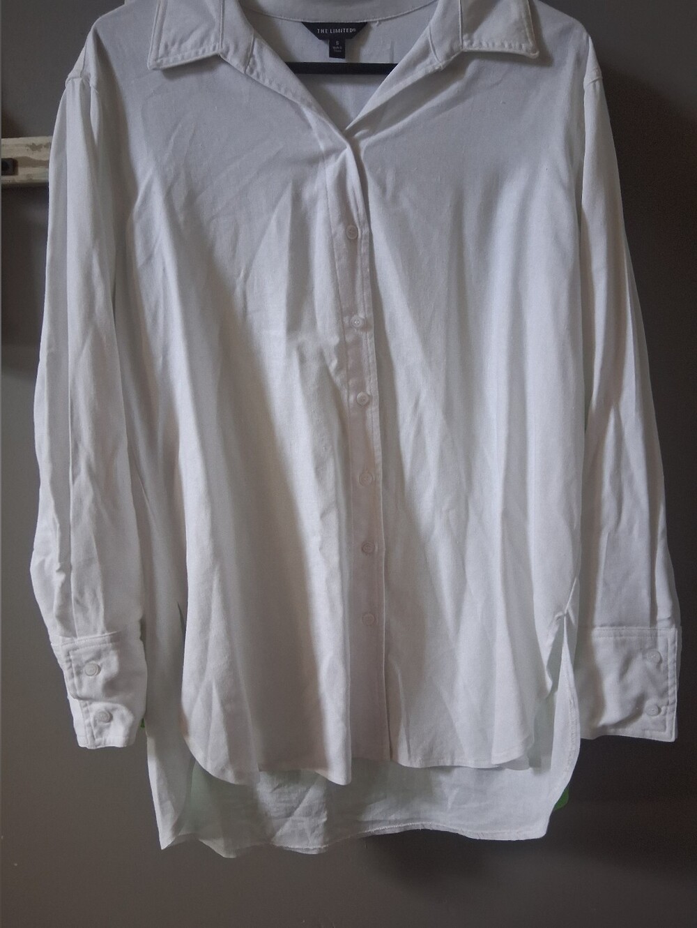 The Limited Bundle  Linen Blend Casual Button Down Long Sleeve Small